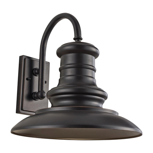 Redding Station One Light Outdoor Wall Lantern in Restoration Bronze
