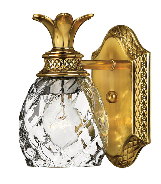 Plantation LED Vanity in Burnished Brass