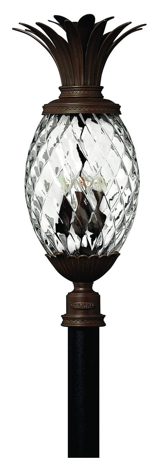 Plantation LED Post Top or Pier Mount Lantern in Copper Bronze
