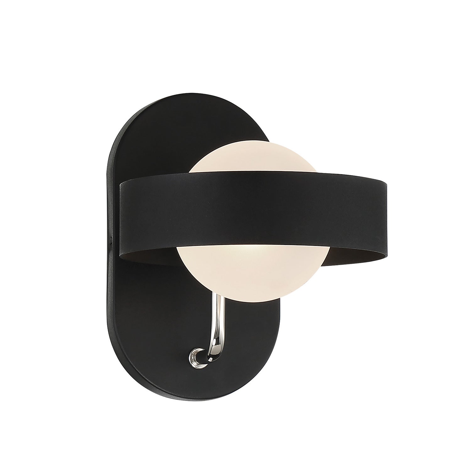 George Kovacs - P1561-729 - One Light Wall Sconce - Lift Off - Sand Coal and Polished Nickel