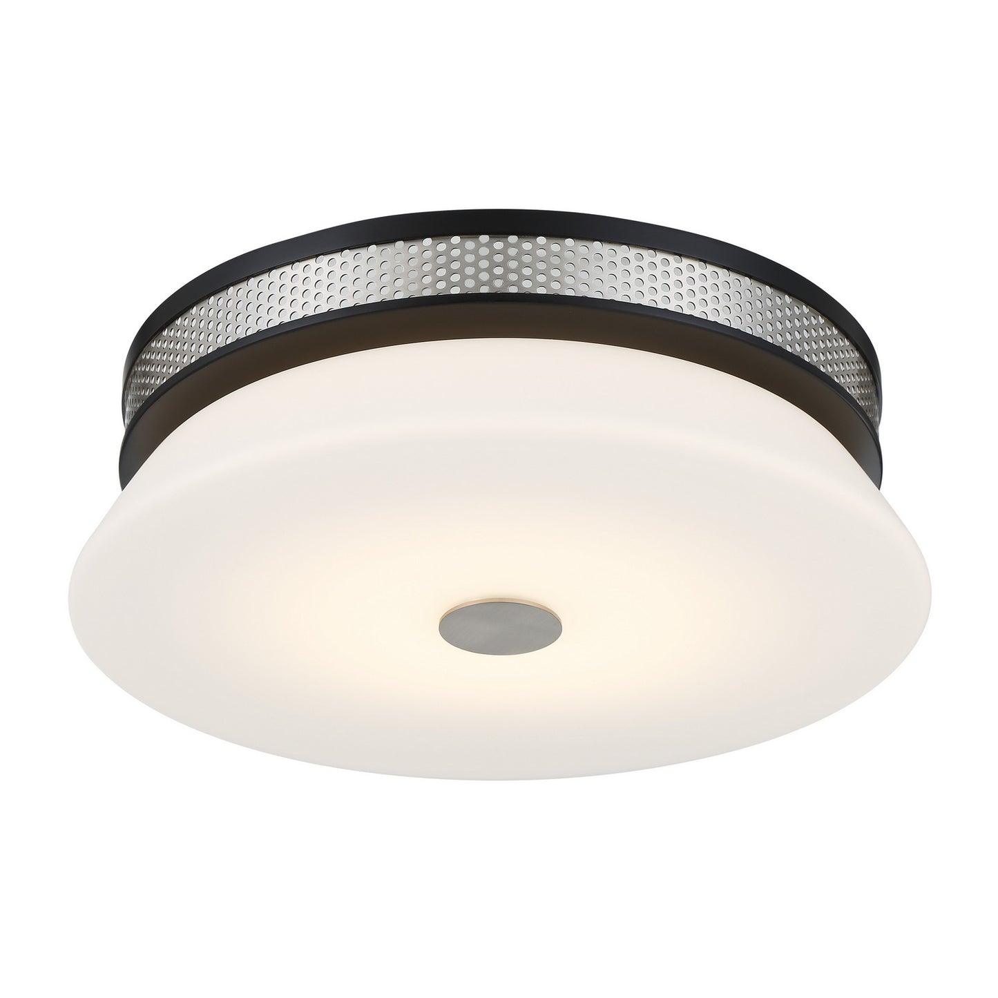 George Kovacs - P955-691-L - LED Flush Mount - Tauten - Brushed Nickel and Coal Highlights