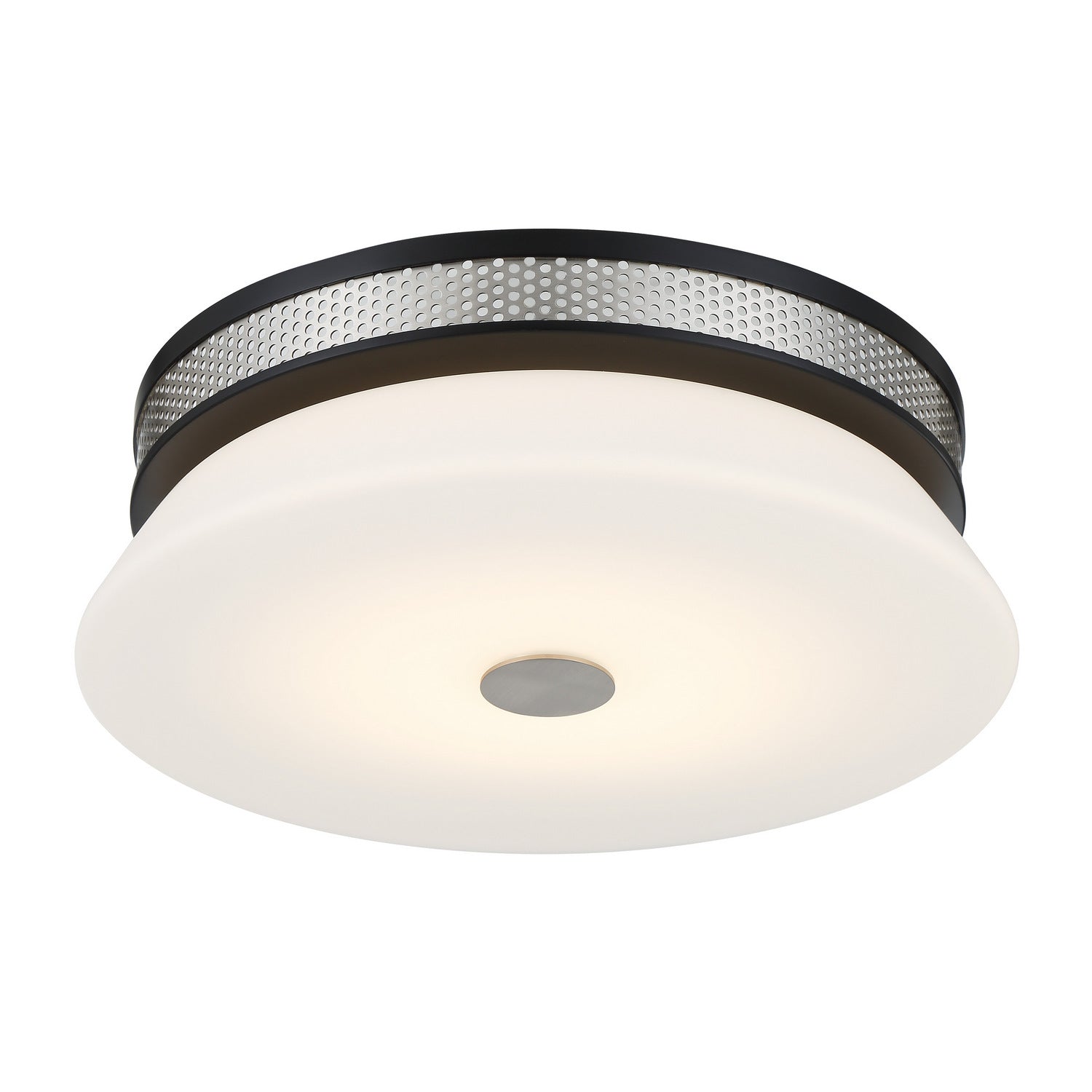 George Kovacs - P955-691-L - LED Flush Mount - Tauten - Brushed Nickel and Coal Highlights