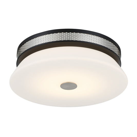 George Kovacs - P955-691-L - LED Flush Mount - Tauten - Brushed Nickel and Coal Highlights