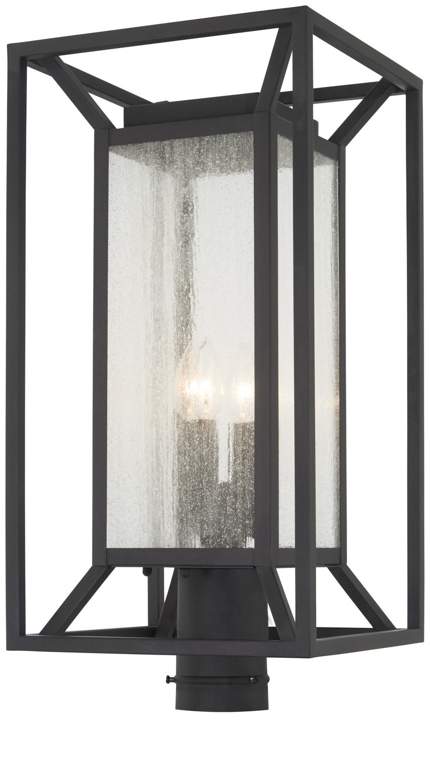 Harbor View Four Light Post Mount in Sand Coal