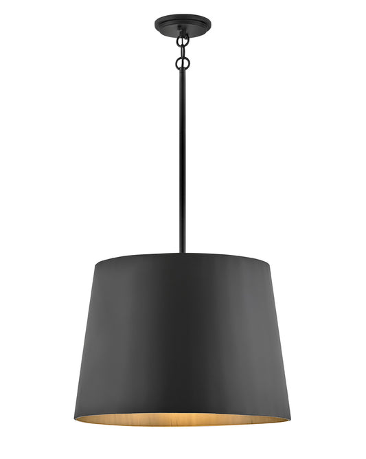 Alder LED Hanging Lantern in Black