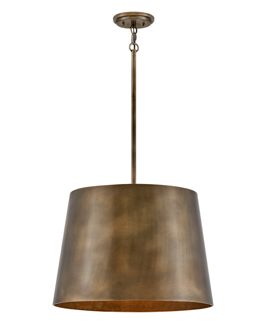 Alder LED Hanging Lantern in Burnished Bronze