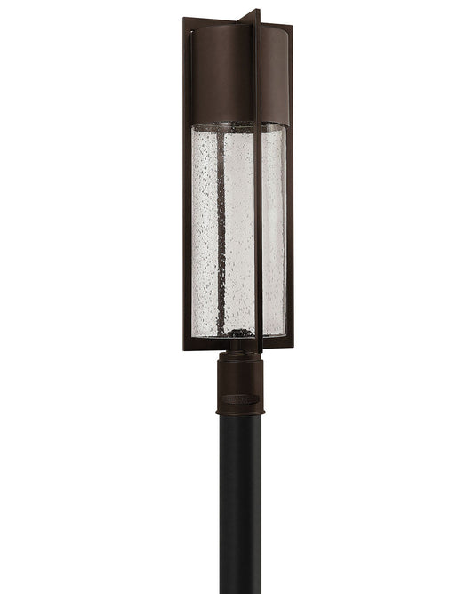 Shelter LED Post Top or Pier Mount Lantern in Buckeye Bronze