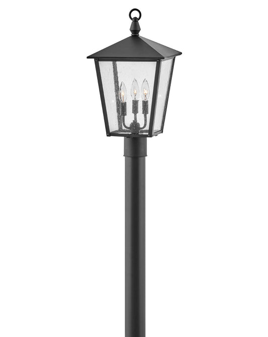 Huntersfield LED Post Top or Pier Mount Lantern in Black