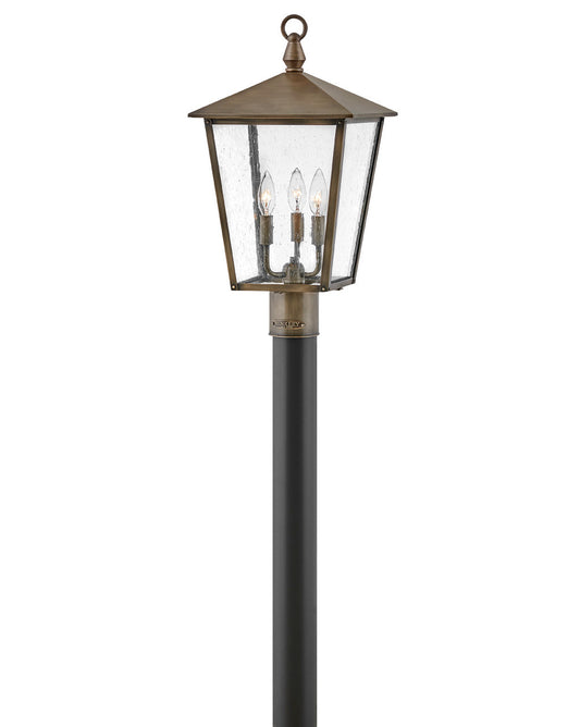 Huntersfield LED Post Top or Pier Mount Lantern in Burnished Bronze