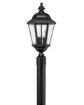 Edgewater LED Post Top or Pier Mount Lantern in Black