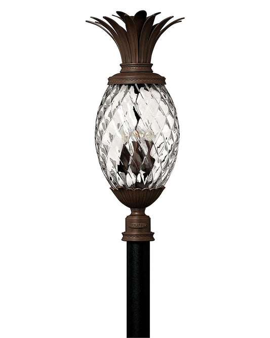 Plantation LED Post Top or Pier Mount Lantern in Copper Bronze
