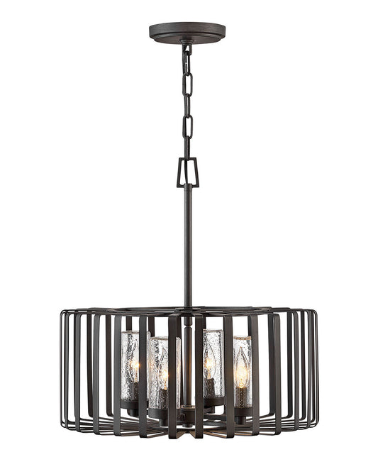 Reid LED Chandelier in Brushed Graphite