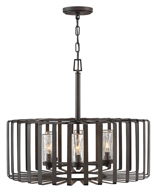 Reid LED Chandelier in Brushed Graphite
