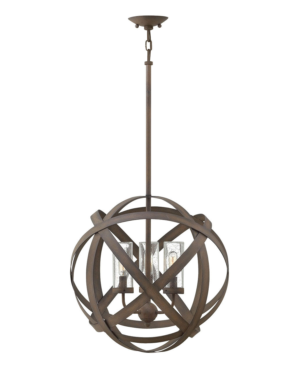 Carson LED Chandelier in Vintage Iron