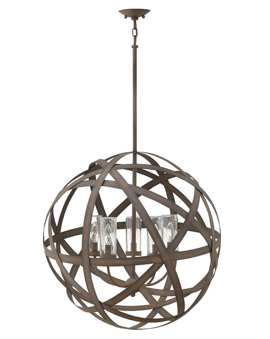 Carson LED Chandelier in Vintage Iron