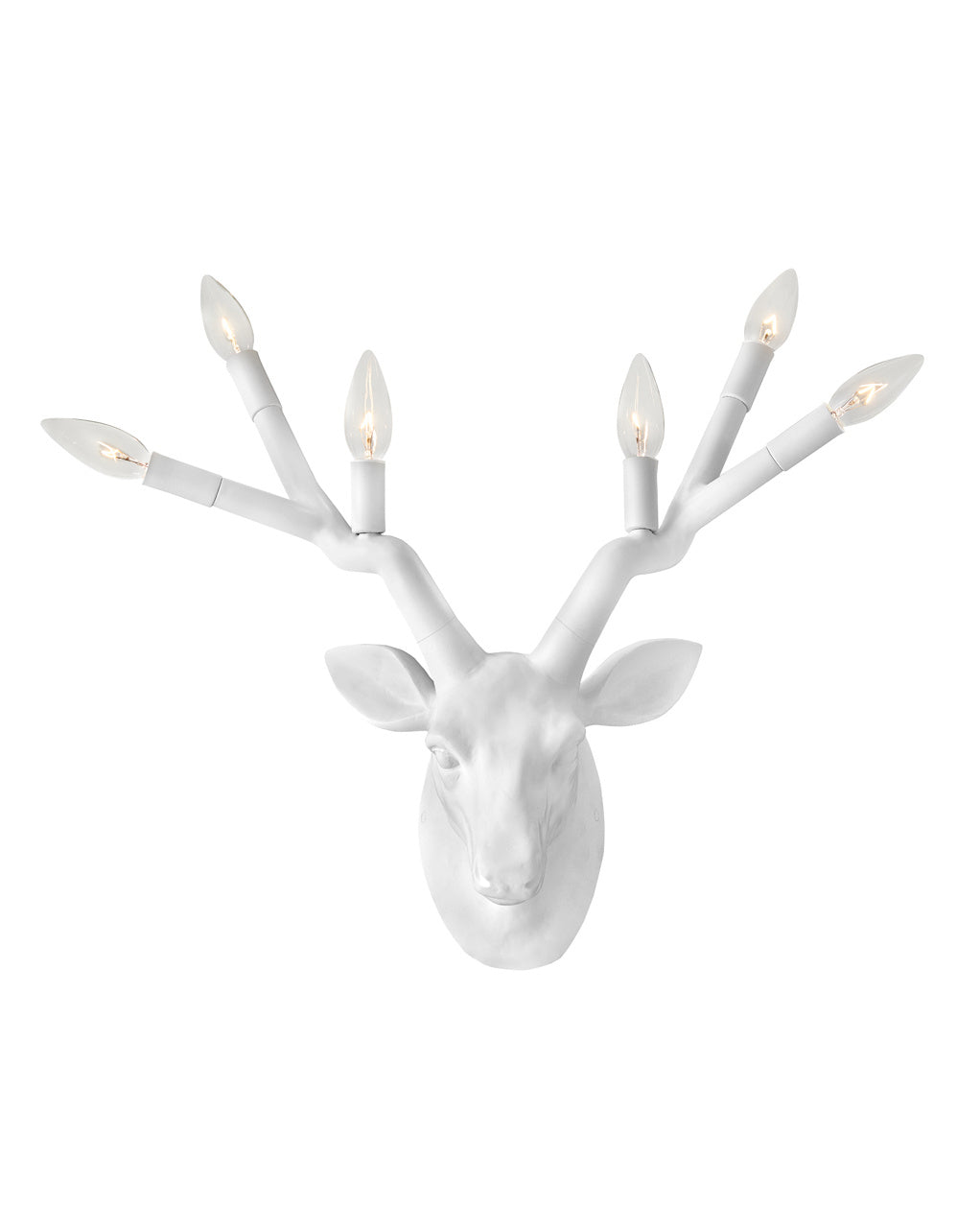 Stag LED Wall Sconce in Chalk White