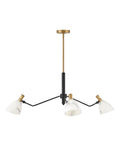 Sinclair LED Chandelier in Heritage Brass