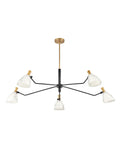 Sinclair LED Chandelier in Heritage Brass