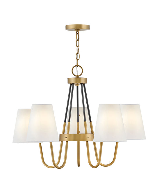 Aston LED Chandelier in Heritage Brass