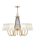 Aston LED Chandelier in Heritage Brass