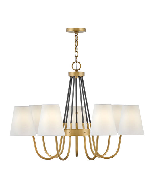 Aston LED Chandelier in Heritage Brass