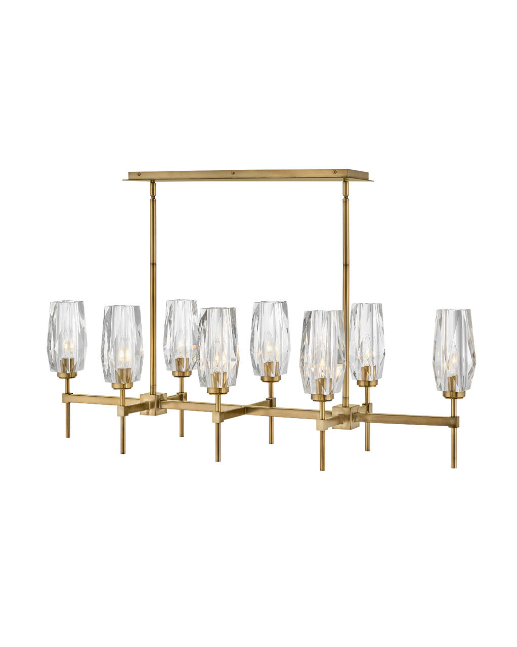 Ana LED Chandelier in Heritage Brass