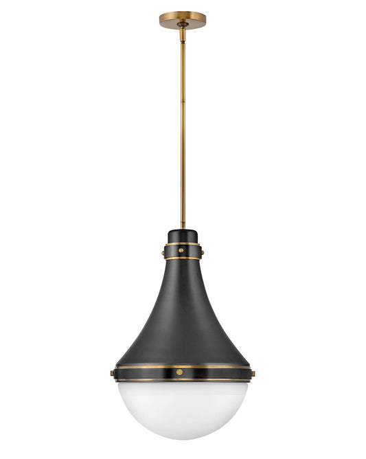 Oliver LED Pendant in Black