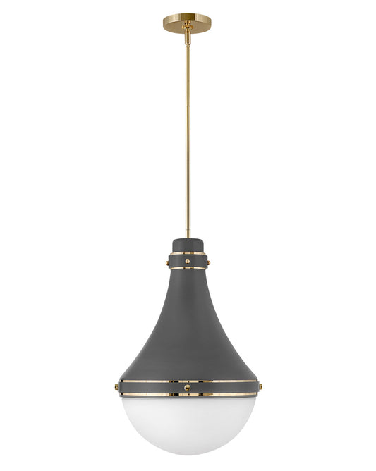 Oliver LED Pendant in Dark Matte Grey