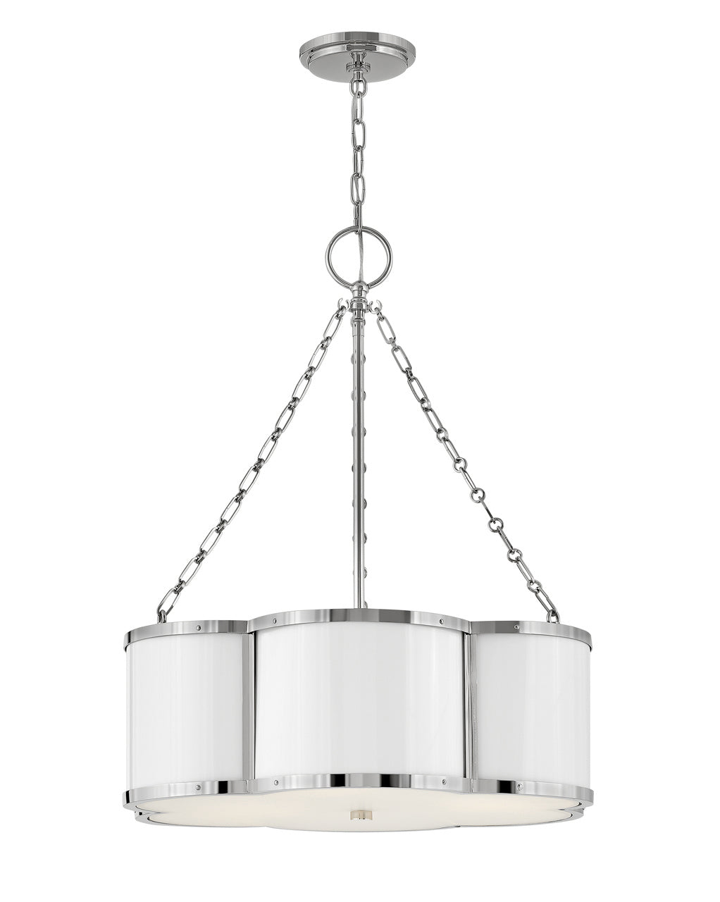 Chance LED Chandelier in Polished Nickel