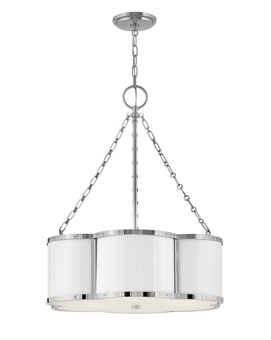 Chance LED Chandelier in Polished Nickel