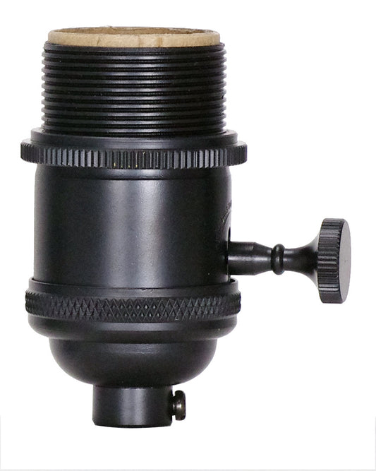 4 Pc On/Off T/K Cast Socket in Black