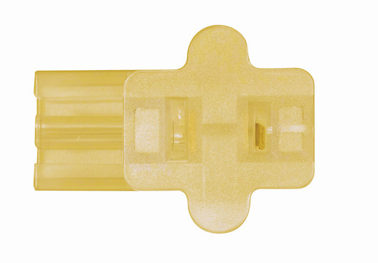 (4-Pack) Female Slide Plug in Clear Gold