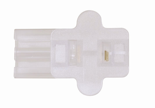 (4-Pack) Female Slide Plug in Clear Silver