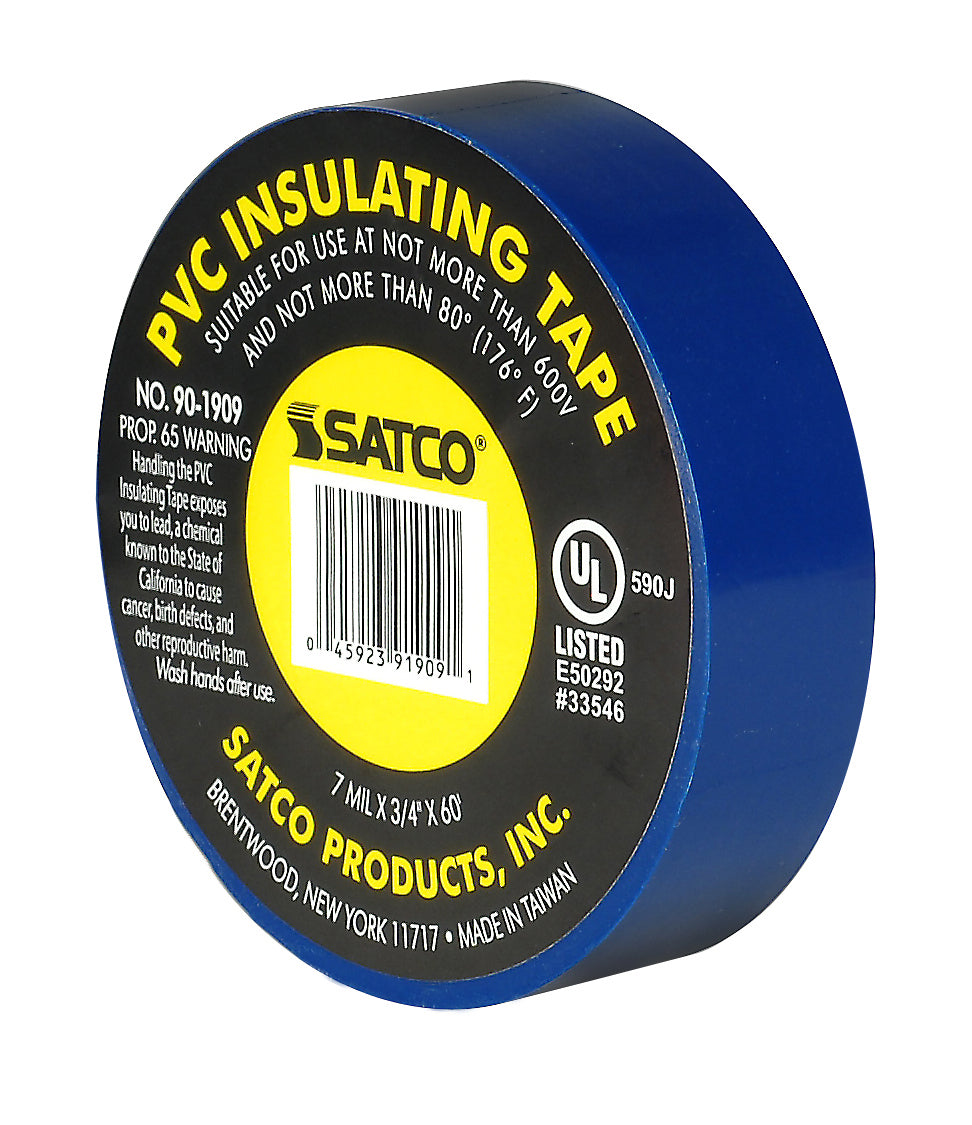 Satco - 90-1909 - Elec Tape 60 Ft. 3/4" - Blue