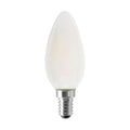 (4-Pack) Satco S12117 4.5W LED B11 Torpedo Bulb, E14 Base, 3000K, 350 Lumens, Frost