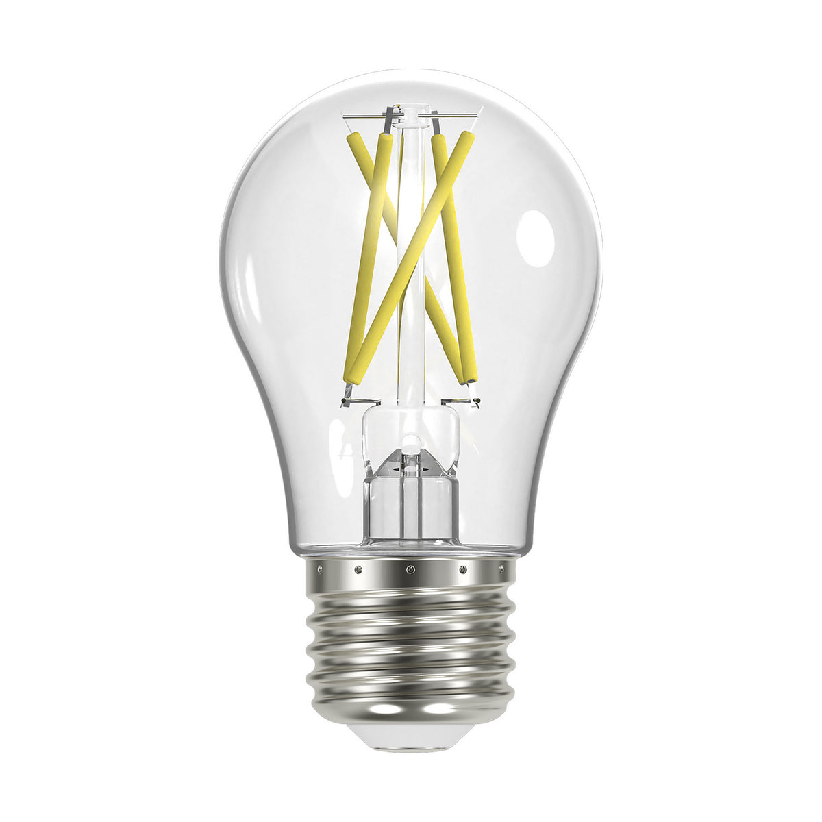 (4-Pack) Satco S12401 5W LED A15 A-Shape Bulb, E26 Base, 3000K, 450 Lumens, Clear