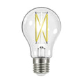(4-Pack) Satco S12414 8W LED A19 A-Shape Bulb, E26 Base, 2700K, 800 Lumens, Clear