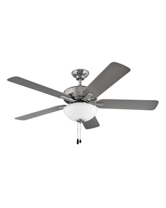 Metro Illuminated 52"Ceiling Fan in Brushed Nickel
