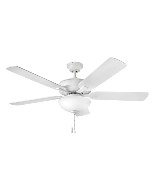 Metro Illuminated 52"Ceiling Fan in Chalk White
