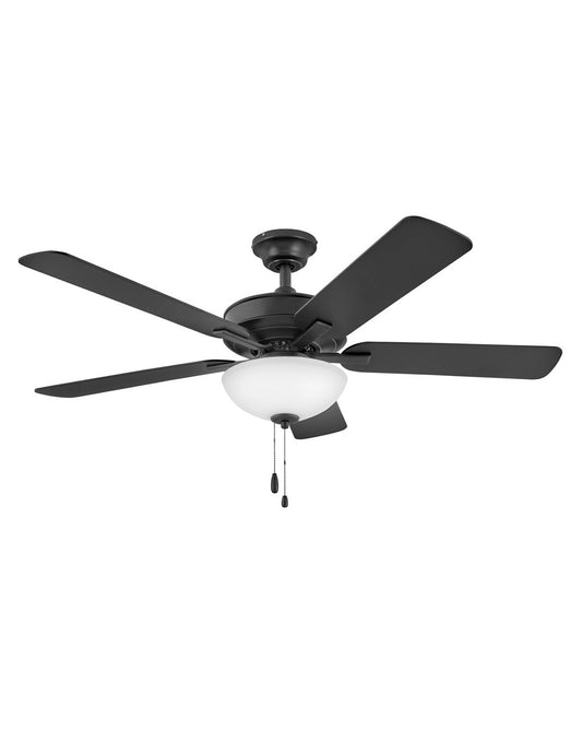 Metro Illuminated 52"Ceiling Fan in Matte Black