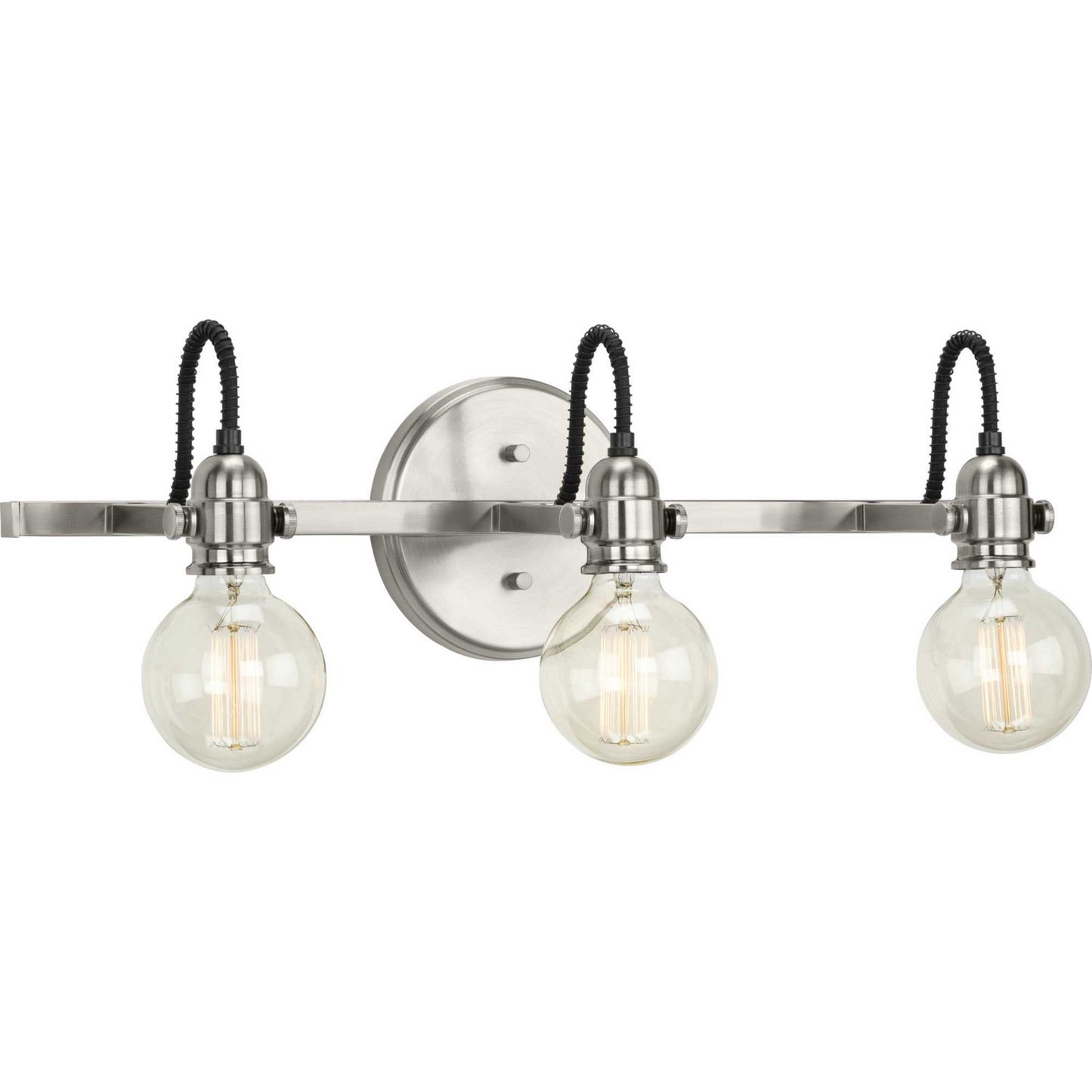 Axle Three Light Bath Bracket in Brushed Nickel
