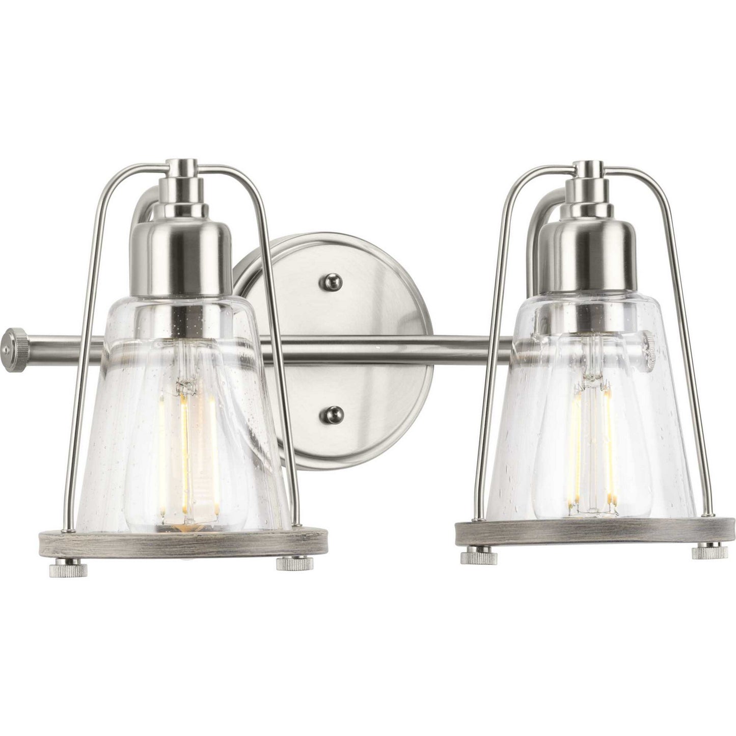 Conway Two Light Bath Bracket in Brushed Nickel