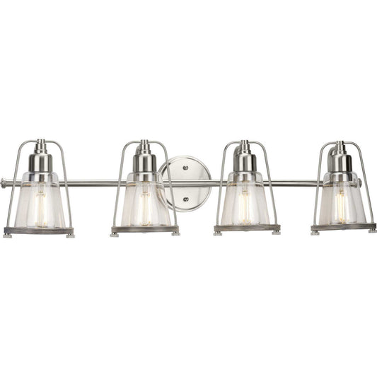Progress Lighting - P300298-009 - Four Light Bath Bracket - Conway - Brushed Nickel