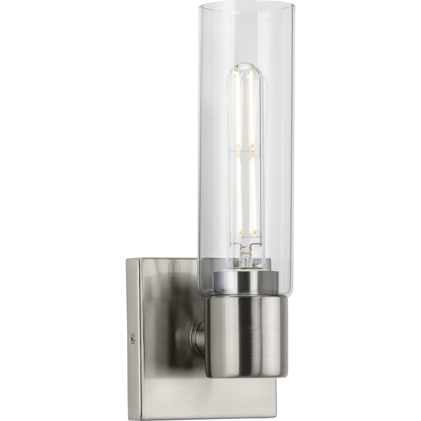 Clarion One Light Bath Bracket in Brushed Nickel