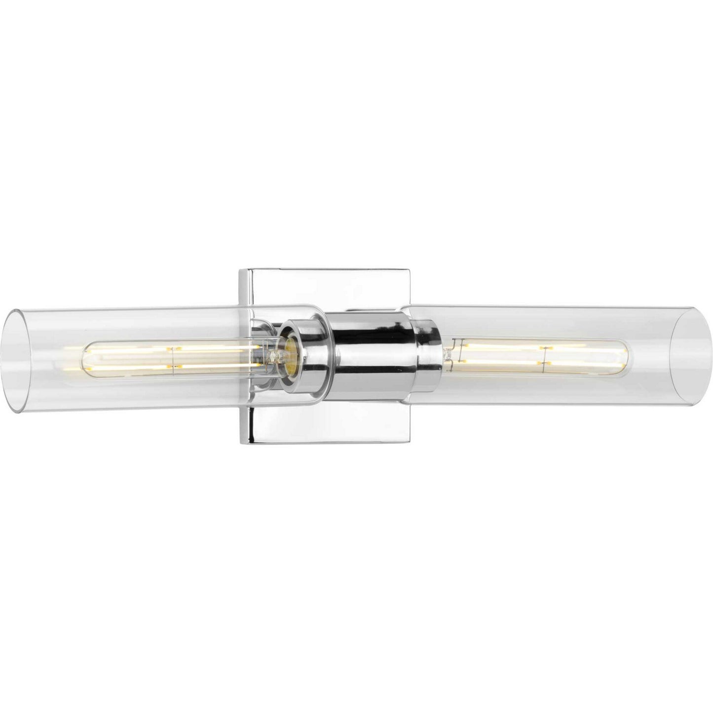 Clarion Two Light Bath Bracket in Polished Chrome
