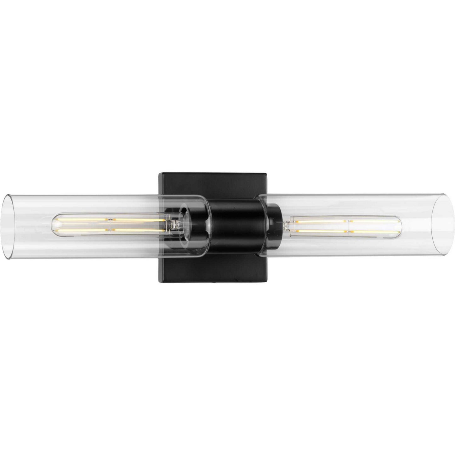 Clarion Two Light Bath Bracket in Matte Black
