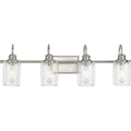 Progress Lighting - P300323-009 - Four Light Bath Bracket - Aiken - Brushed Nickel