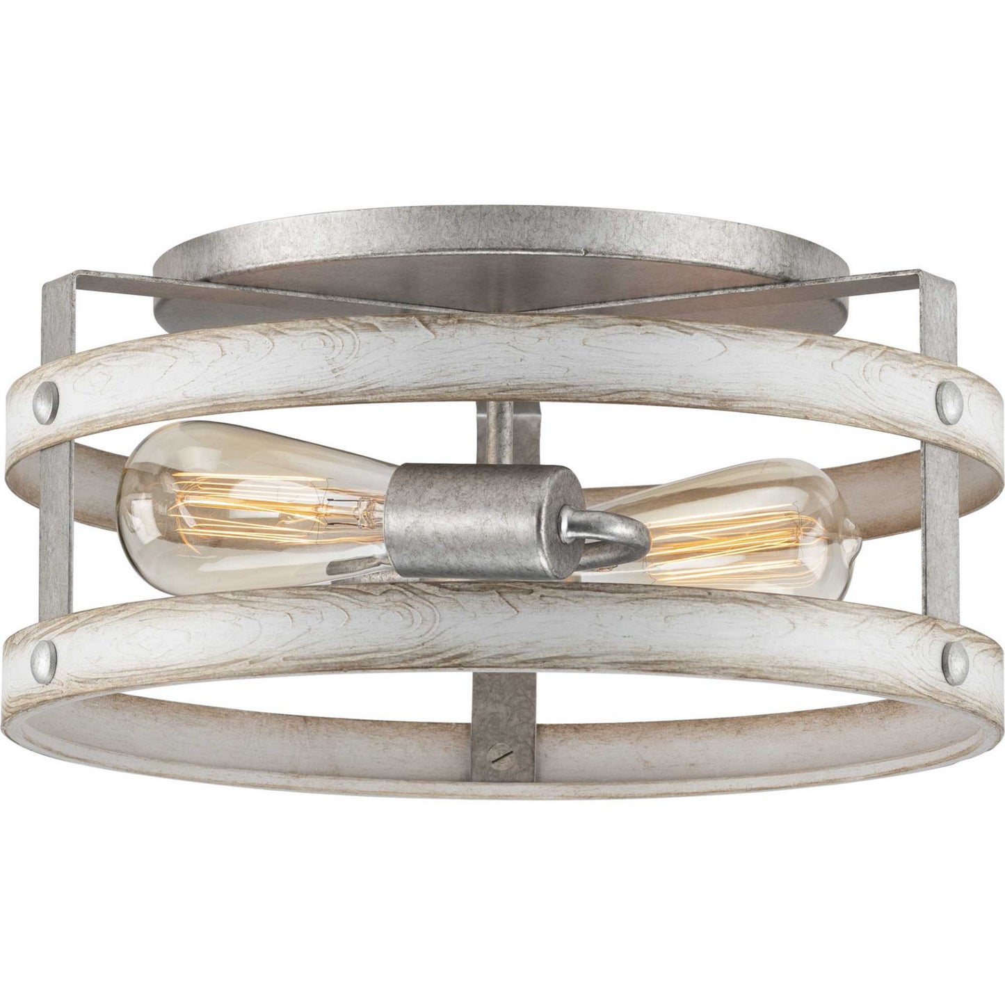 Progress Lighting - P350169-141 - Two Light Flush Mount - Gulliver - Galvanized