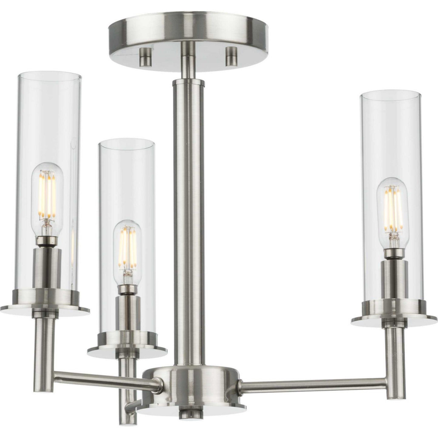 Kellwyn Three Light Chandeler in Brushed Nickel