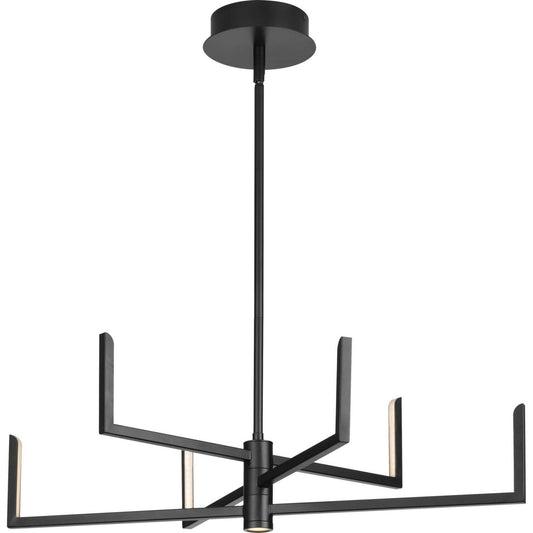 Pivot LED LED Chandelier in Matte Black